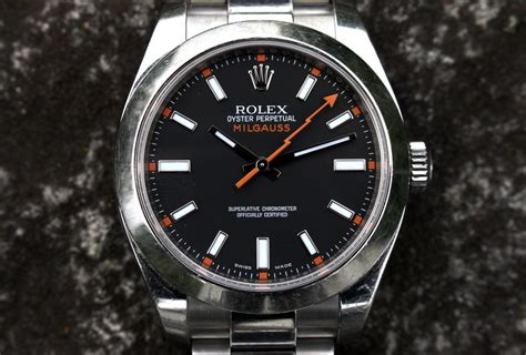 rolex milgauss power reserve|Rolex Milgauss watch review.